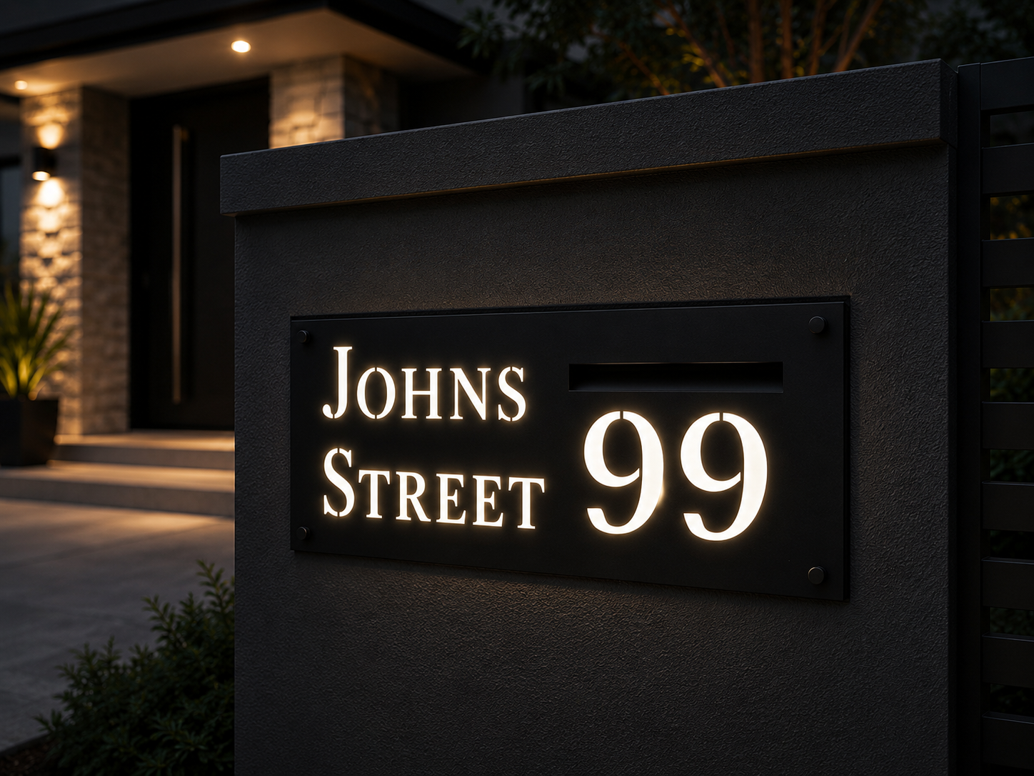 Luxe LED Signs with Letterbox Access