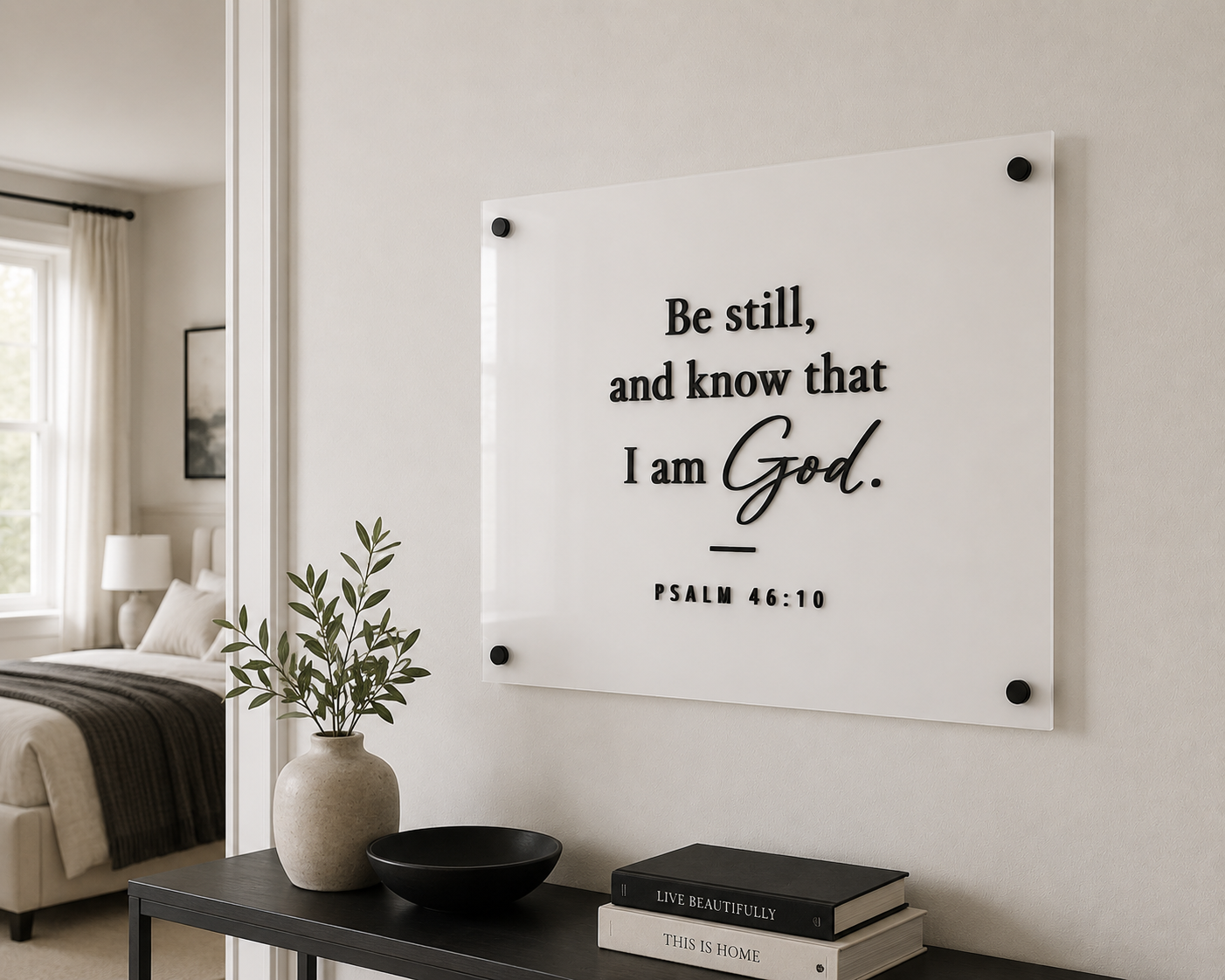 White Acrylic Signs with Bible Verses & Inspirational Quotes - Image 3
